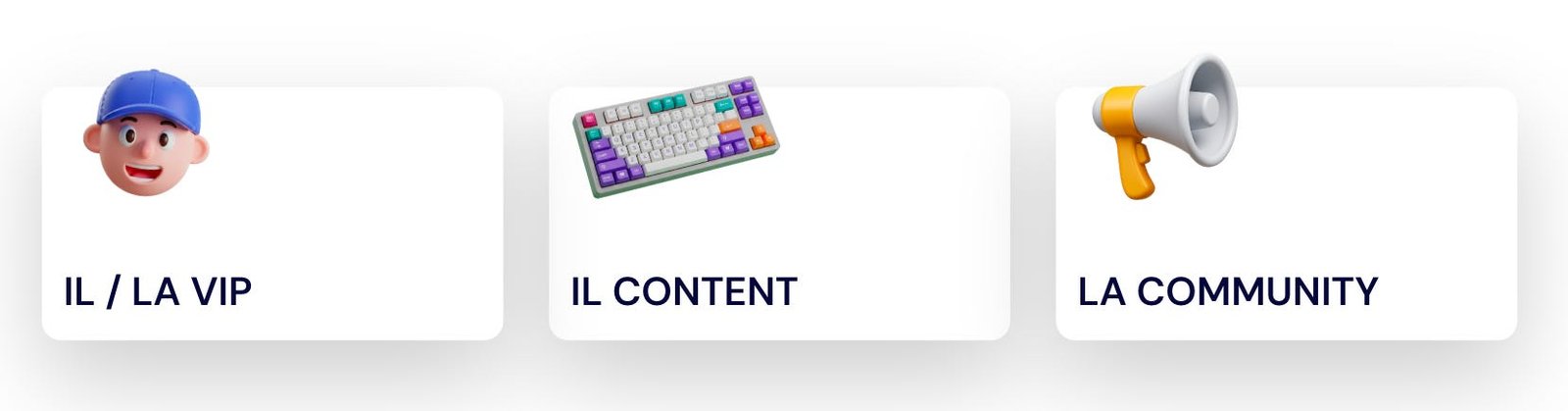 Three components of a creator collaboration