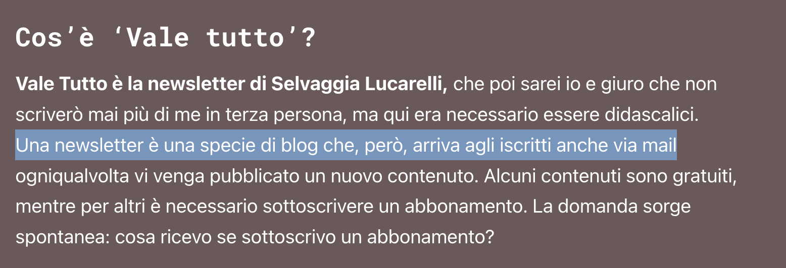 Vale Tutto subscriber growth